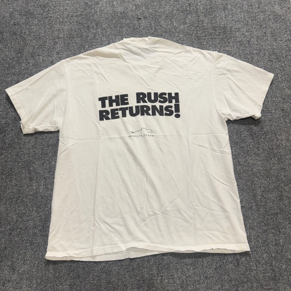 Other - VTG Oneita Emerald Downs T-Shirt Men's 2XL White Single Stitch Y2K 90s